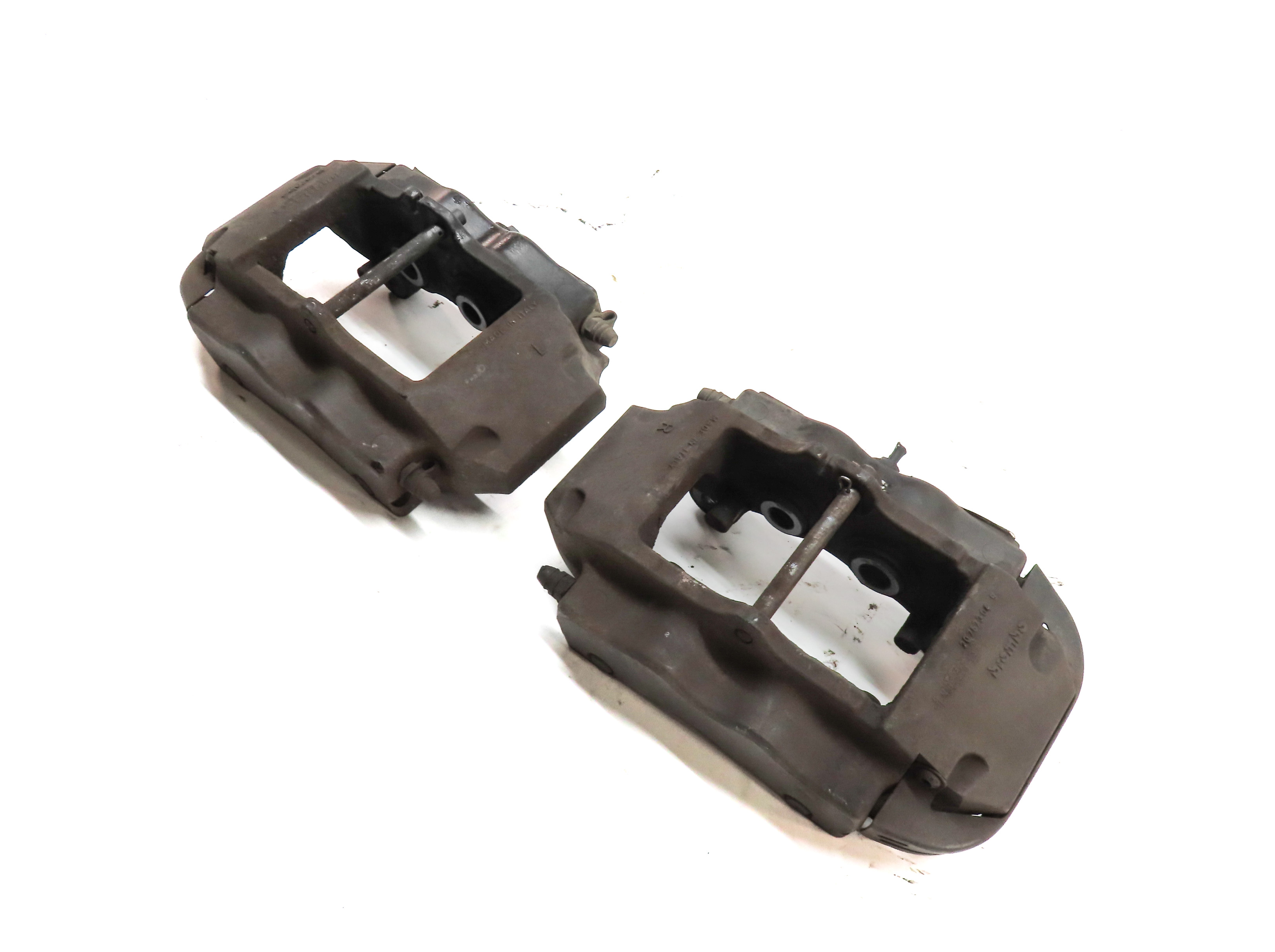 04-15 VW TOUAREG AUDI Q7 4L REAR LEFT & RIGHT ABS DISC BRAKE CALIPER SET2 BREMBO — exact item pictured